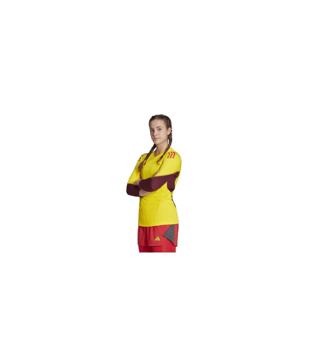 Maillot De Gardien De But Tiro Pro Femme Jaune Rouge Adidas-1