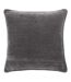 Heavy chenille reversible cushion cover 50cm x 50cm charcoal Yard-1