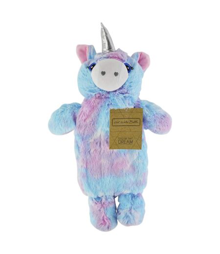 Unicorn - Bouteille d'Eau Chaude avec Housse Arc De Ciel