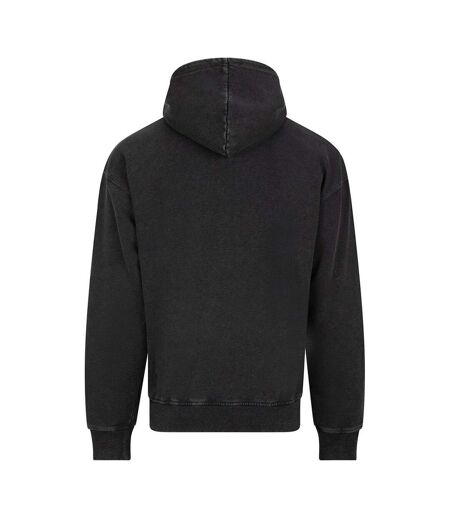 Unisex Adult Vintage Wash Hoodie Washed Black AWD
