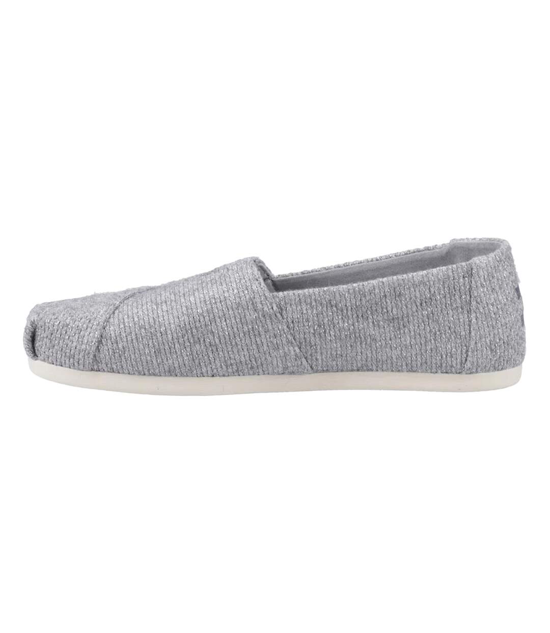 Womens/ladies Alpargata Espadrilles Grey Toms-3