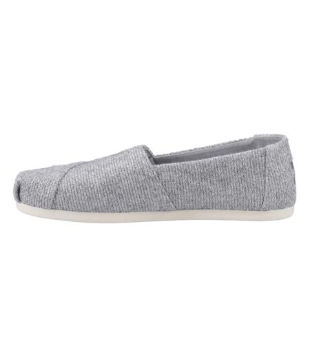 Womens/ladies Alpargata Espadrilles Grey Toms