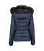 Doudoune Matelassée Blood Lady Femme Bleu Marine Foncé Geographical Norway-2