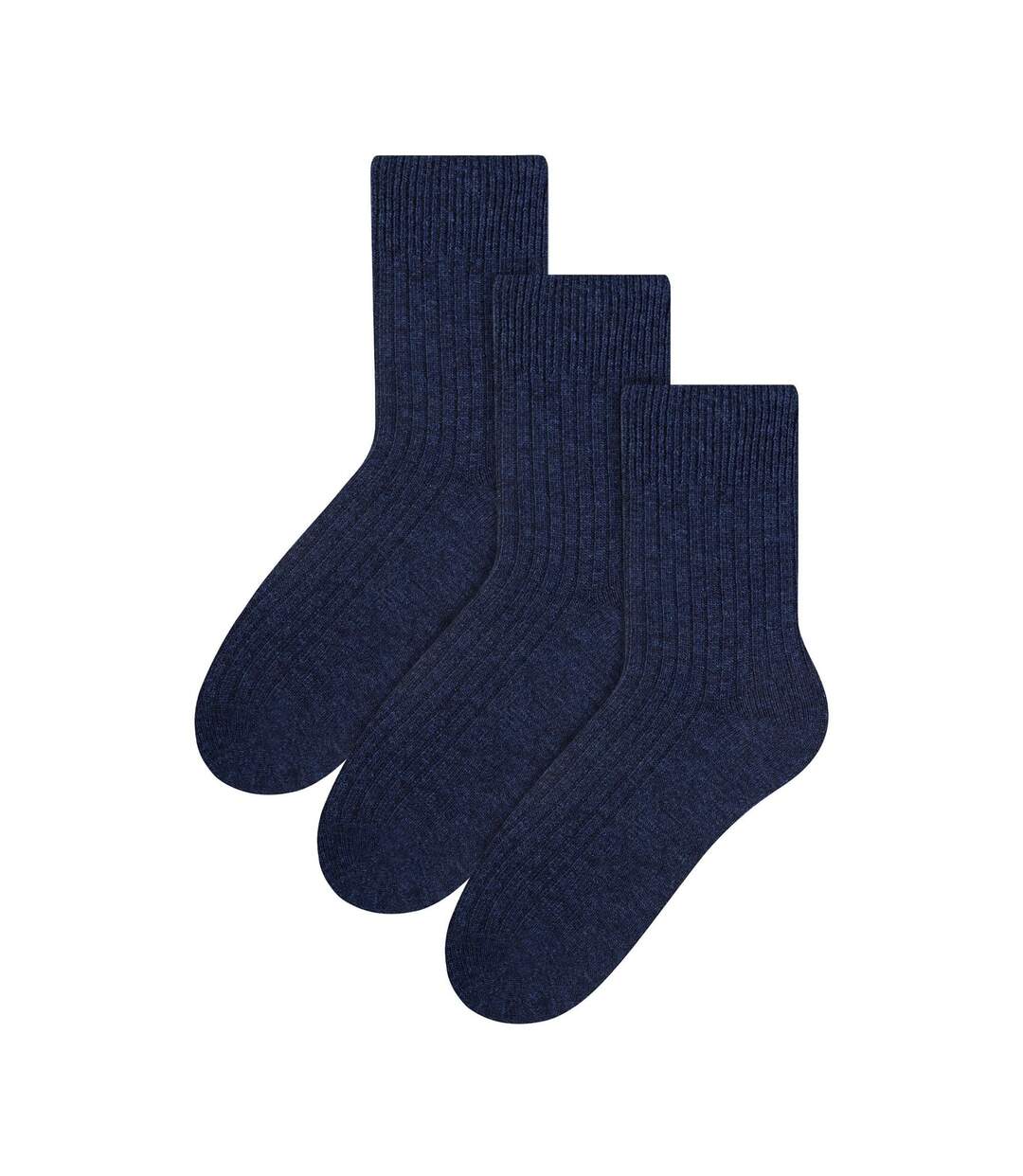 Steven - 3 Paires Homme Chaussettes Laine Randonnée | Hiver Chaussettes Chaudes-1