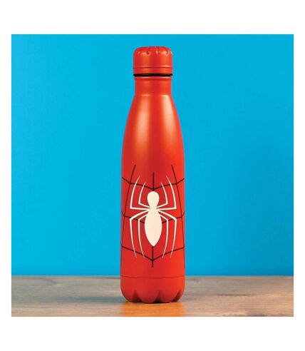 Spider-Man Torso Metal Water Bottle (Red) (One Size) - UTPM351