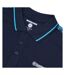 Mens Ss24 Paisley Taped Polo Shirt Navy Lambretta-2