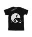 Disney Womens/Ladies Nightmare Before Christmas Moon Oogie Boogie Cotton Boyfriend T-Shirt (Noir) - UTBI41422-1