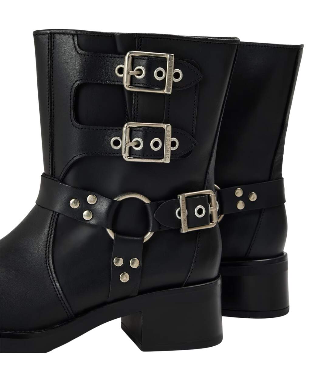 Bottes De Moto Becase Femme Noir Steve Madden-4