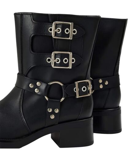 Bottes De Moto Becase Femme Noir Steve Madden