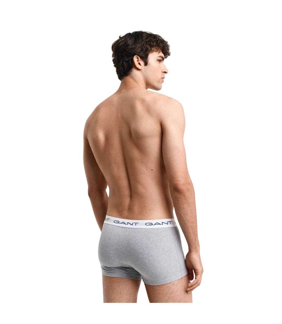 Pack Of 3  Mens Cotton Blend Slim Boxer Shorts  Grey Gant-1