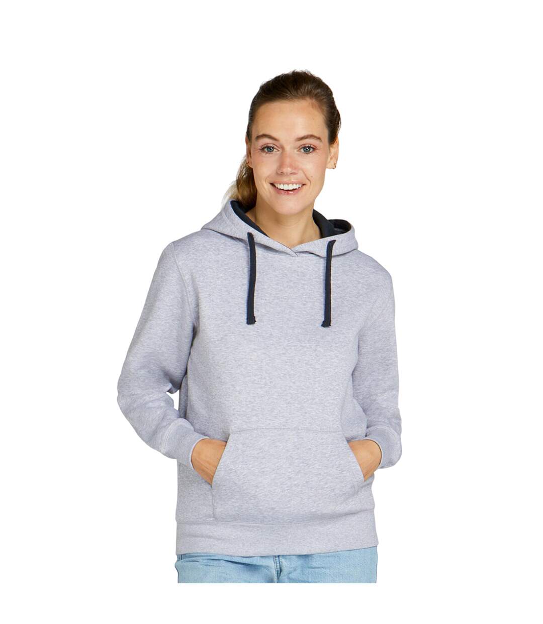 Sweat À Capuche Femme Oxford Clair Bleu Marine SG Originals-1