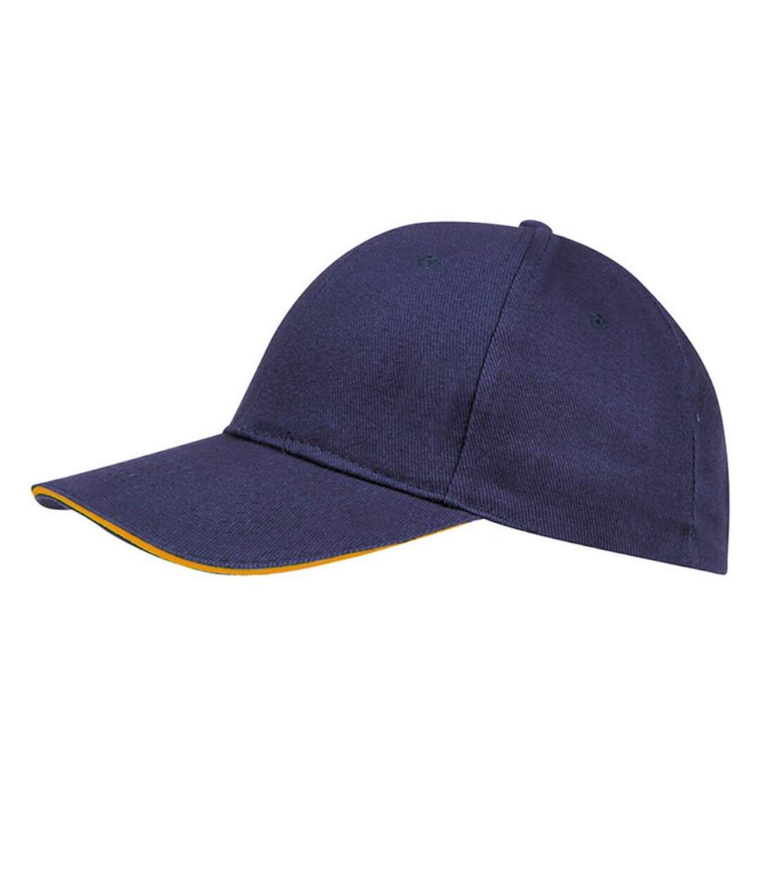 SOLS Unisex Buffalo 6 Panel Baseball Cap (French Navy/Neon Orange) - UTPC372-1