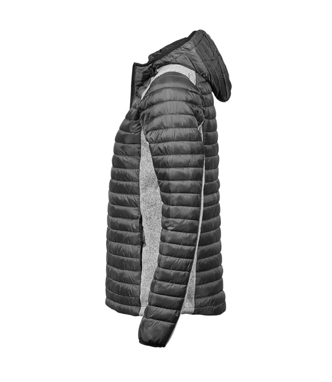 Veste À Capuche Crossover Femme Anthracite Gris Chiné Tee Jays-4