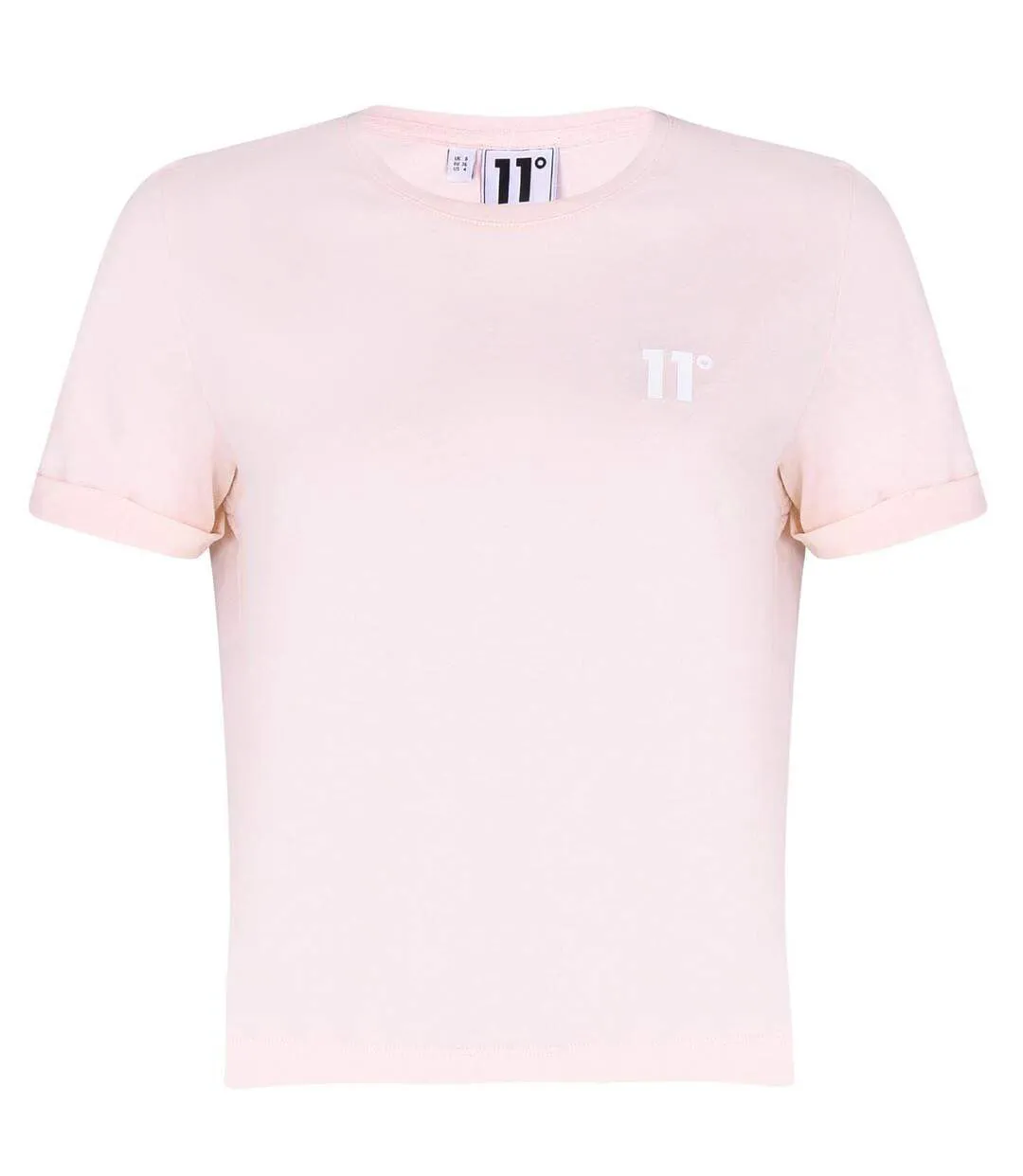 T-shirt Court Motif/style Logo Femme Rose Pâle 11 Degrees-2