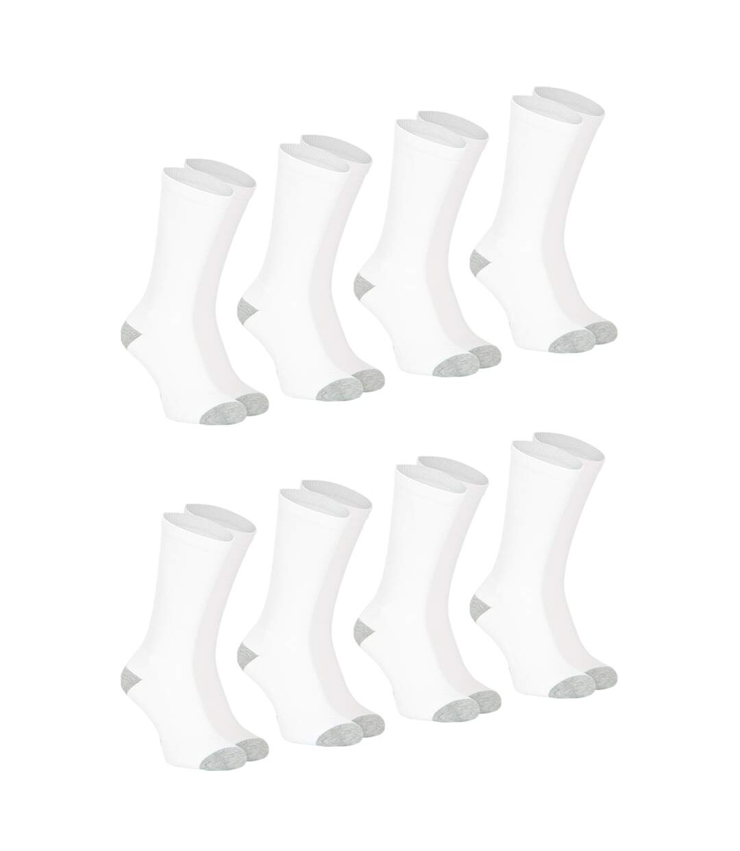 Lot de 8 mi-chaussettes homme Ecopack sport Athena-2