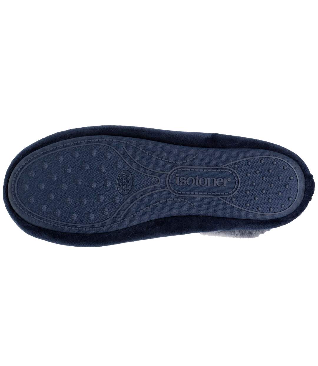 Isotoner Chaussons Ballerines femme semelle ultra-souple, confortables, semelle à mémoire de forme-5