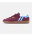 Mens Monaco Suede Cupsole Trainers Burgundy Sky Blue Patrick-1