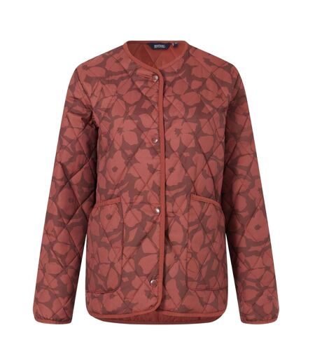 Doudoune Motif/style Fleur D´ombre Maia Femme Marron Rouge Regatta