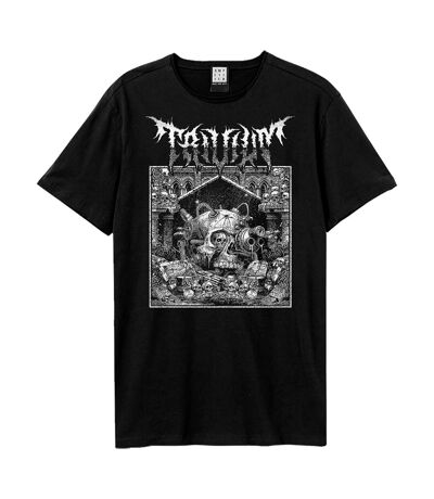 Unisex adult skulls trivium t-shirt black Amplified