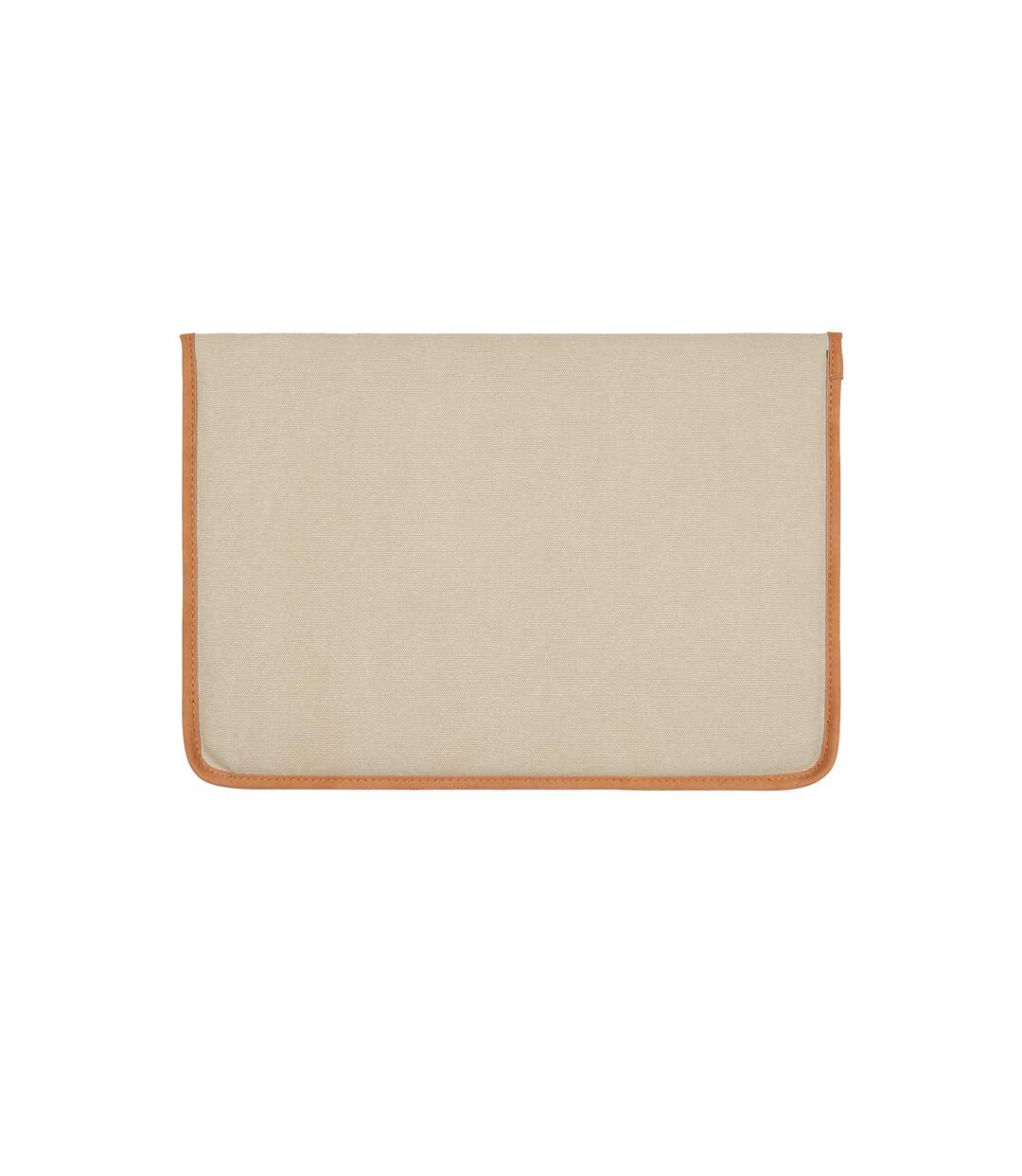 Bosler recycled canvas laptop sleeve one size beige Vinga-2