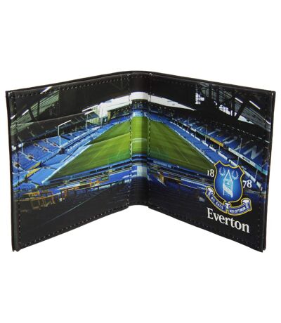 Everton FC Mens Official Football Stadium Leather Wallet (Black) (One Size)