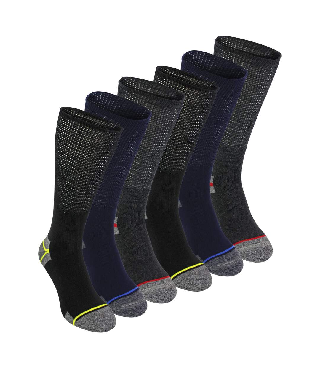 Multipack Mens Diabetic Work Socks | Non Elastic Breathable Diabetic Socks-3