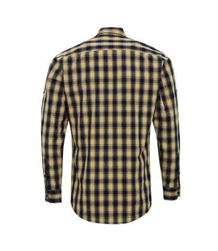 Chemise Mulligan Homme Brun-beige Bleu Marine Premier