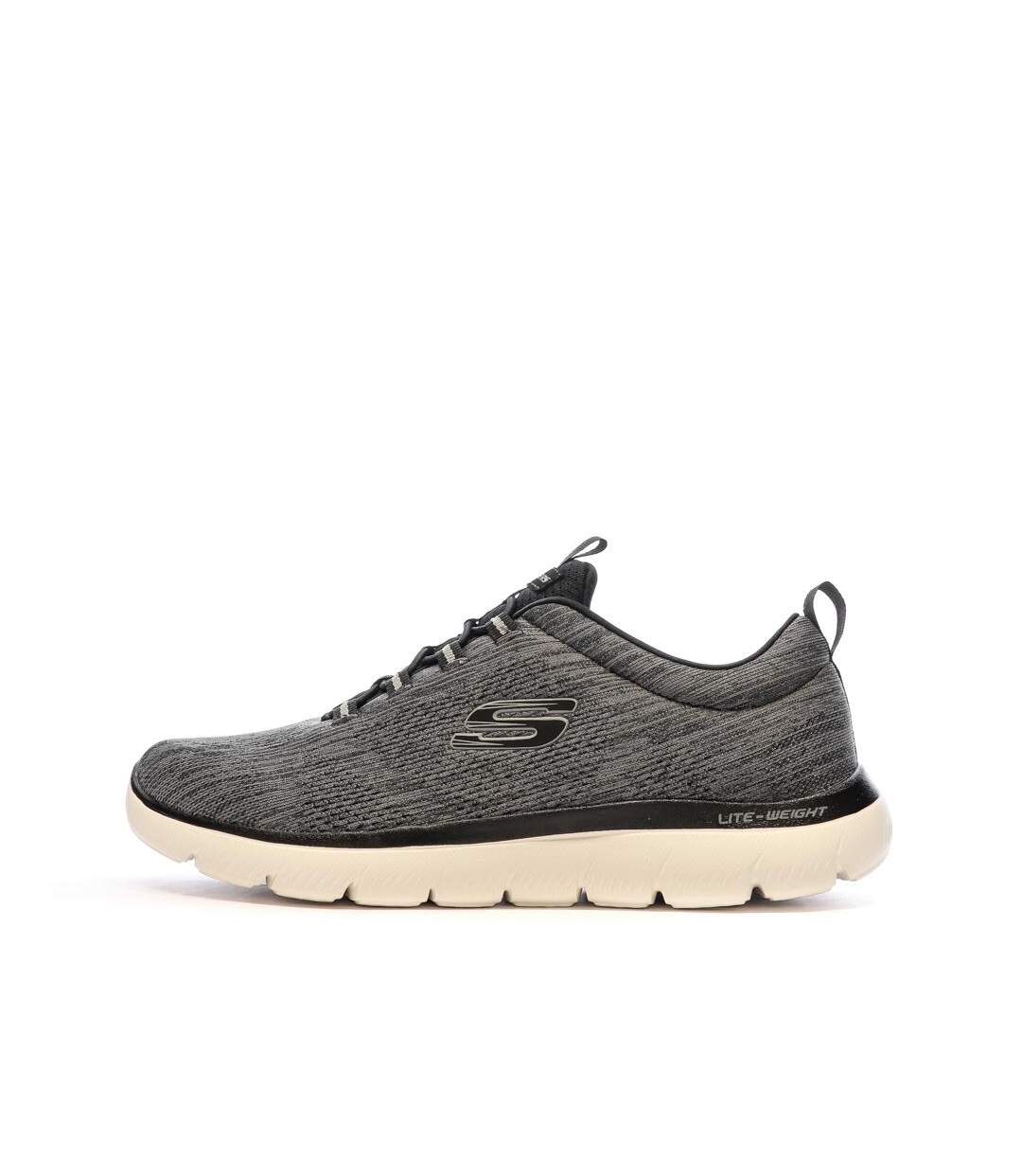 Baskets grises homme skechers summits-1