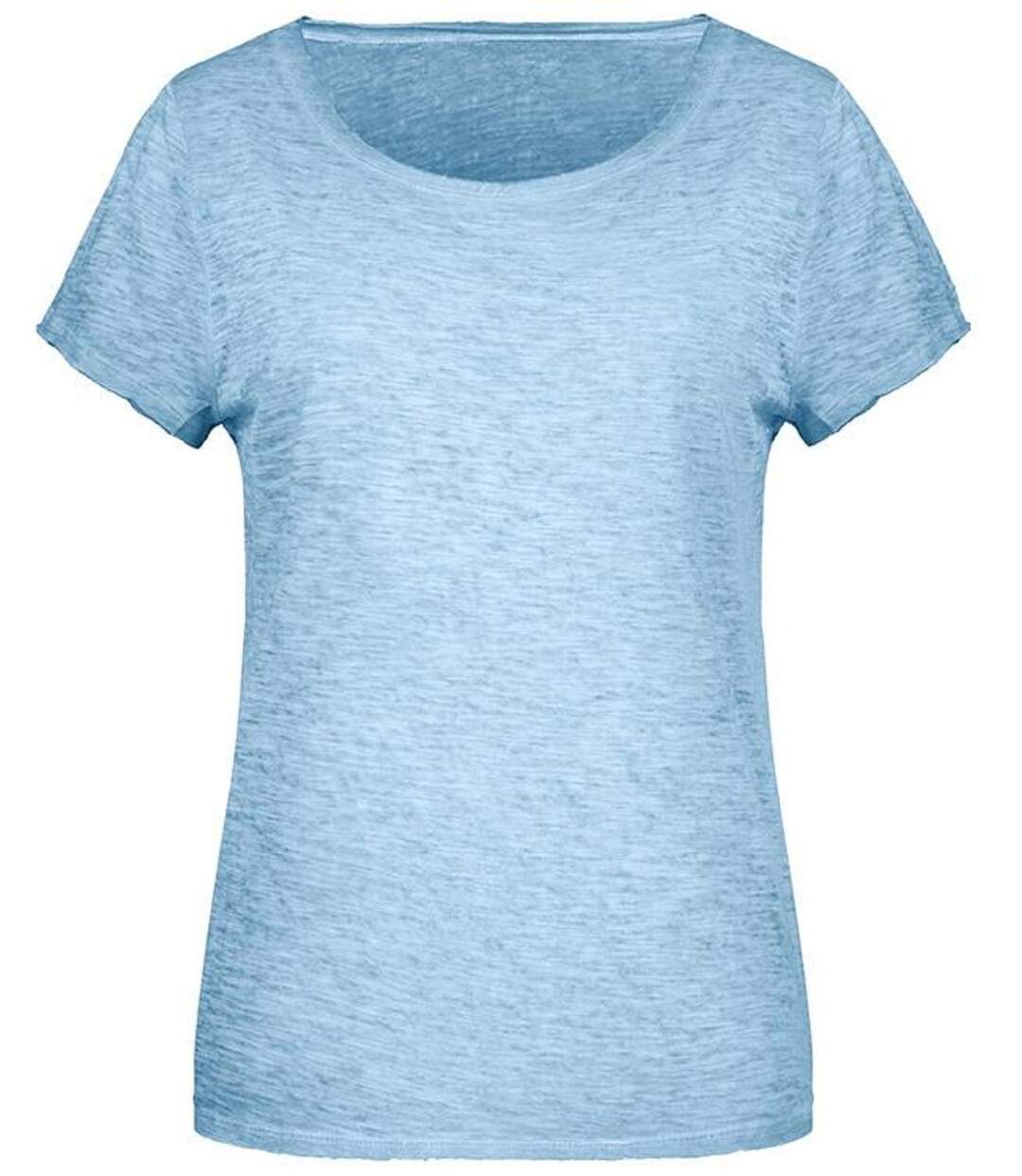 T-shirt bio - Femme - 8015 - bleu horizon