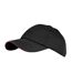 Casquette 100% Coton Adulte Unisexe Noir Rouge Result-1