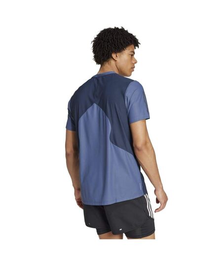 T-shirt Motif/style Blocs De Couleurs Own The Run Homme Bleu Foncé Adidas
