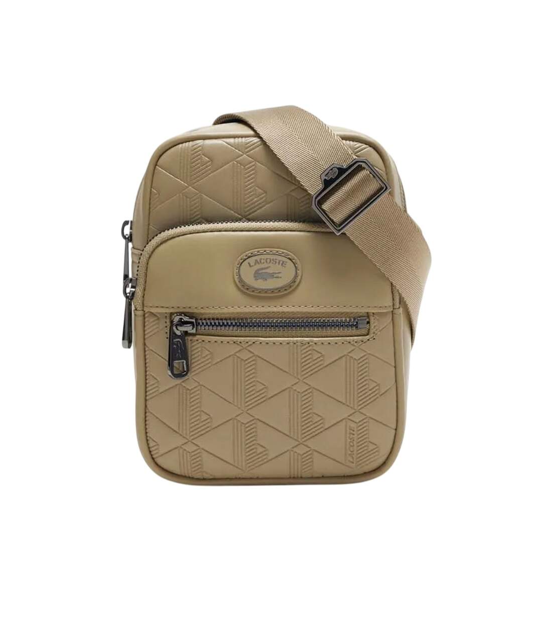Sacoche taille unique beige Lacoste-1