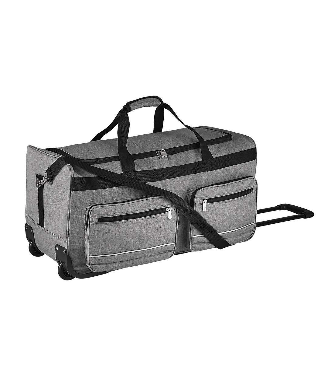 Sac de voyage luxe - trolley - 75L - 71000 - gris chiné-2