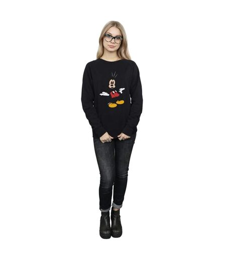 Disney Sweatshirt Surprised Mickey Mouse Femme/Ladies (Noir) - UTBI8505