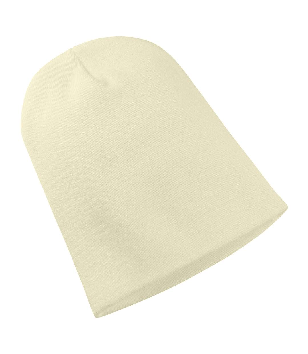 Bonnet épais long adulte unisexe jaune pâle Yupoong-2