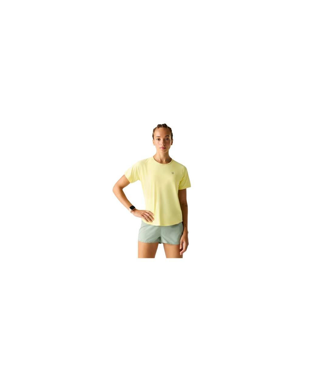 Womens/ladies Chase Ii T-shirt Wax Yellow Dare 2B-1