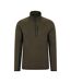 Mens treston fleece top khaki green Mountain Warehouse