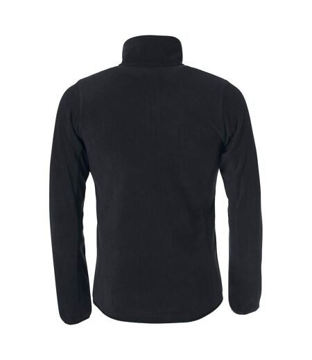 Womens/ladies Basic Polar Fleece Jacket Black Clique