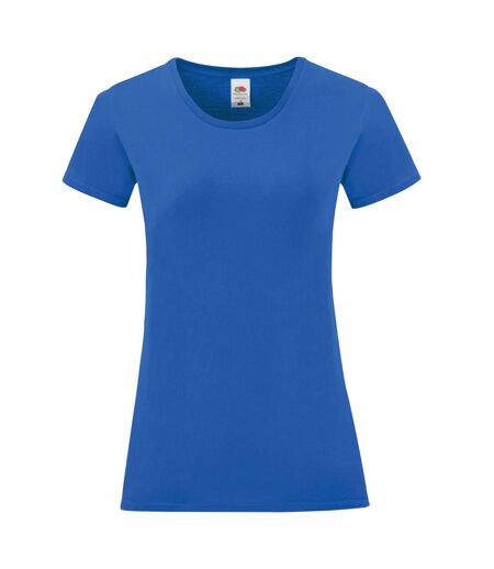 T-shirt Iconic Femme Bleu Roi Fruit Of The Loom