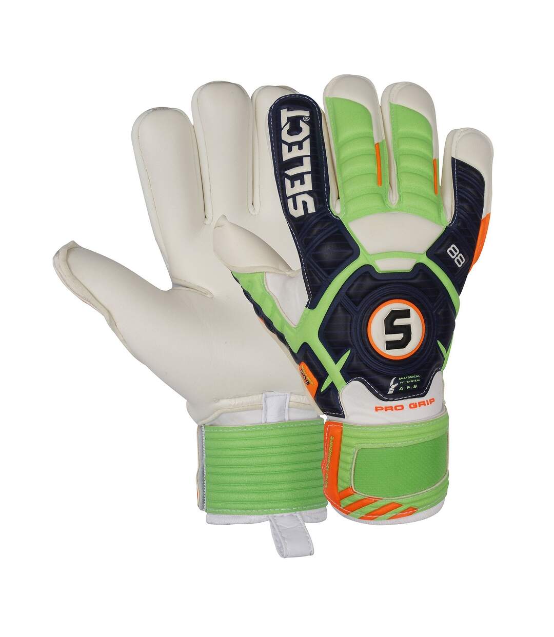 Gants De Gardien De But Progrip Adulte Blanc Vert Select-3