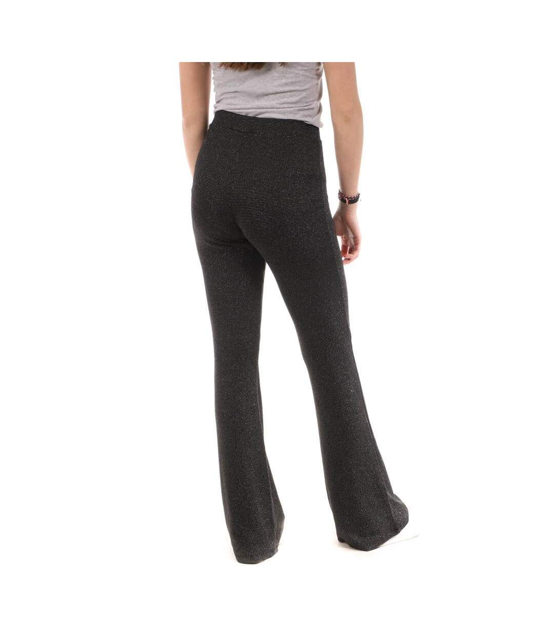 Pantalon Fluide Noir Femme Only Flared - L-2