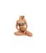 Womens/ladies Leopard Print Bandeau Bikini Top Brown Black Brave Soul-1
