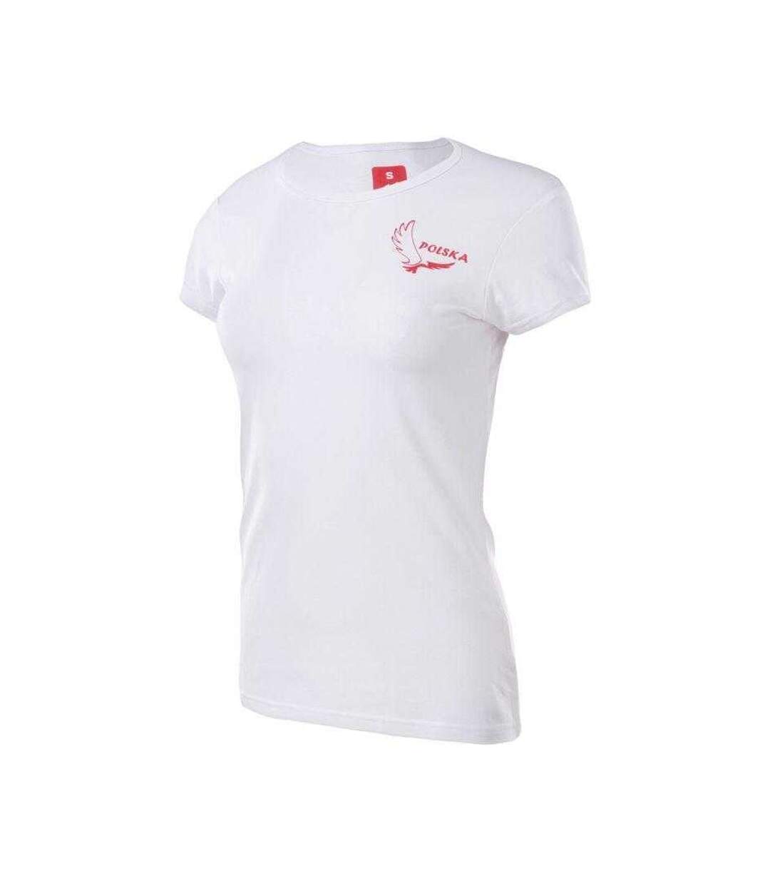 T-shirt Poland Fan Femme Blanc Huari-3