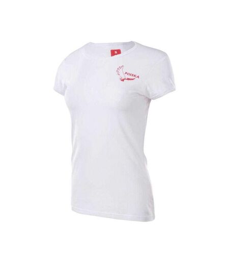 T-shirt Poland Fan Femme Blanc Huari