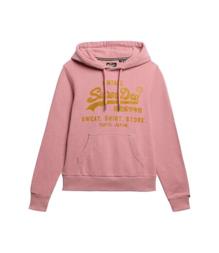 Sweat rose femme superdry embellished vl relaxed - l