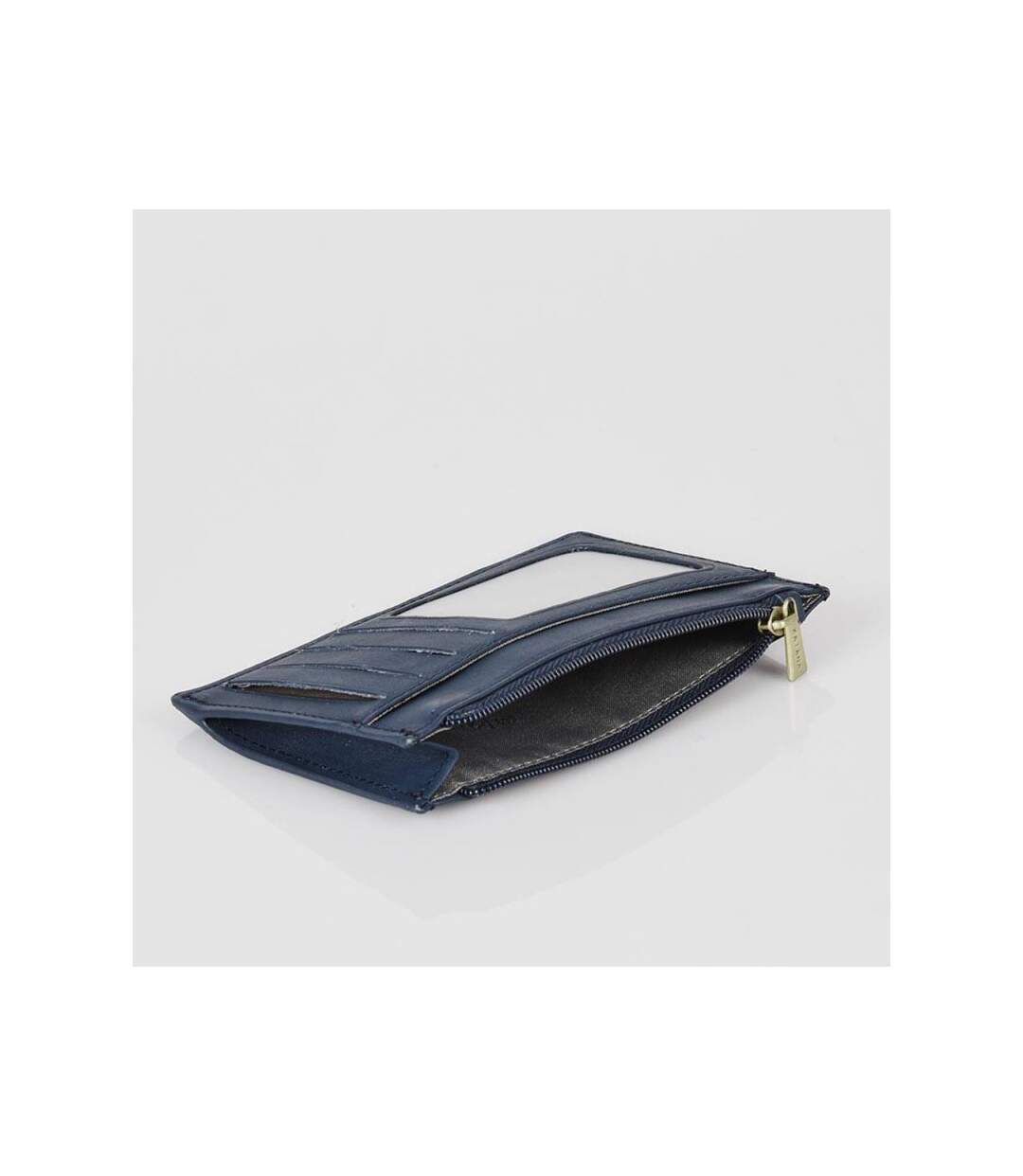 Katana - Porte-cartes compact en cuir - marine - 8760-3