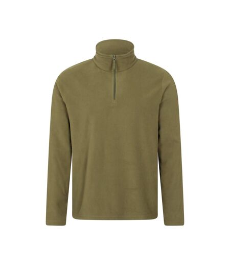 Mens Camber Ii Half Zip Fleece Top Green Mountain Warehouse