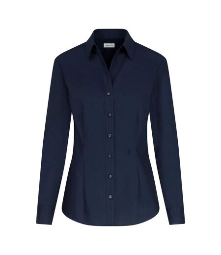 Chemisier Manches Longues Femme Bleu Foncé Seidensticker