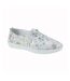 Womens/ladies Softie Leather Casual Shoes Light Grey Mod Comfys-1
