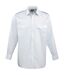 Chemise De Pilote À Manches Longues Homme Bleu Clair Premier-2
